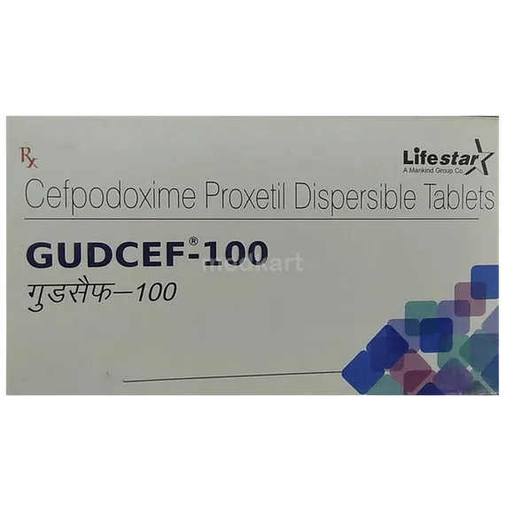 gudcef 100mg tablet 10's